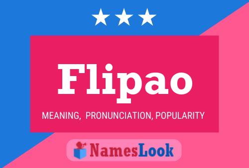 Flipao Name Poster