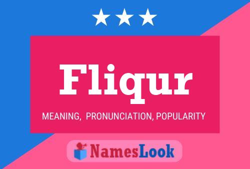 Fliqur Name Poster