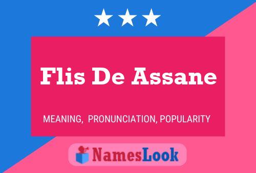 Flis De Assane Name Poster