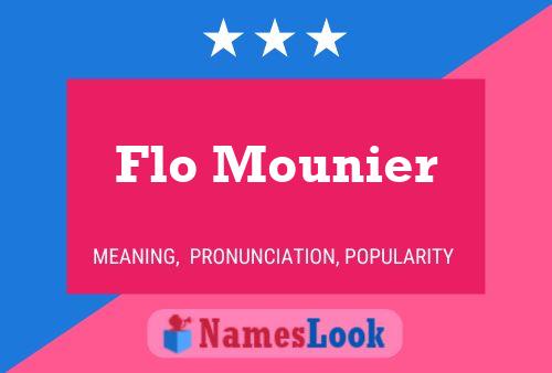 Flo Mounier Name Poster