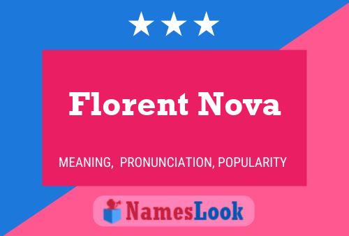 Florent Nova Name Poster