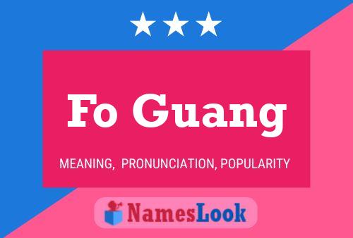 Fo Guang Name Poster