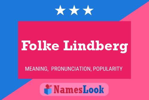 Folke Lindberg Name Poster