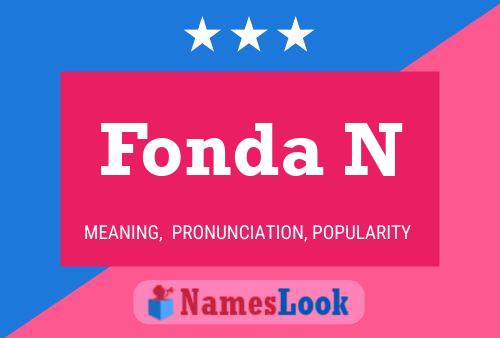 Fonda N Name Poster