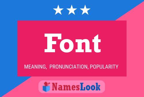 Font Name Poster