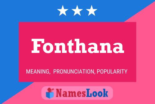 Fonthana Name Poster