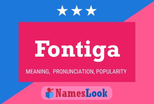 Fontiga Name Poster