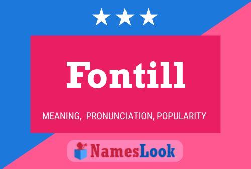 Fontill Name Poster