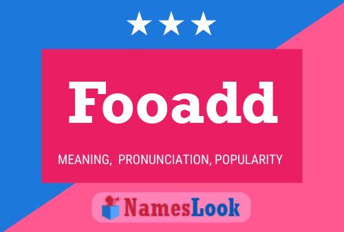 Fooadd Name Poster