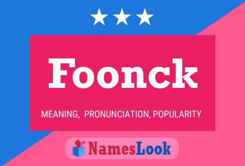 Foonck Name Poster