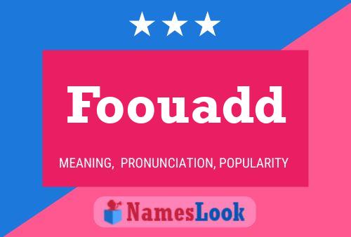 Foouadd Name Poster