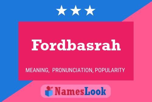 Fordbasrah Name Poster