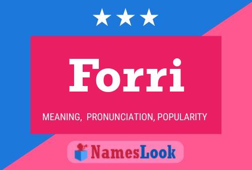 Forri Name Poster