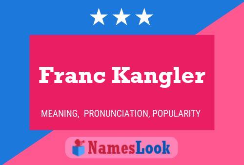 Franc Kangler Name Poster