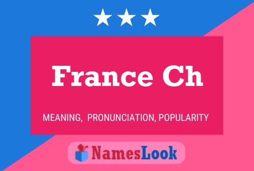 France Ch Name Poster