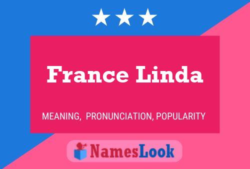 France Linda Name Poster