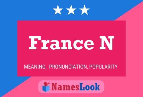 France N Name Poster