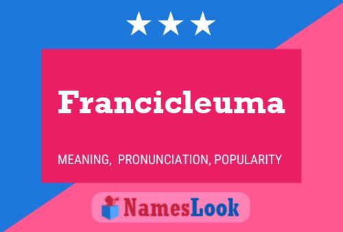 Francicleuma Name Poster