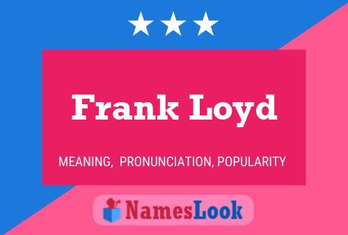 Frank Loyd Name Poster