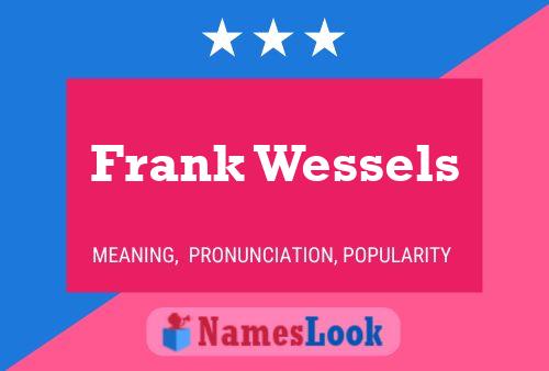 Frank Wessels Name Poster