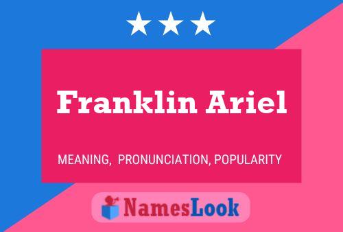 Franklin Ariel Name Poster