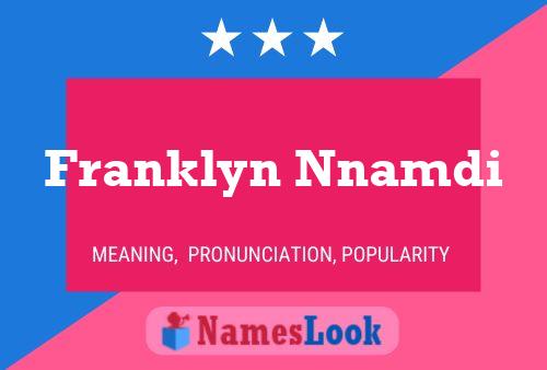 Franklyn Nnamdi Name Poster