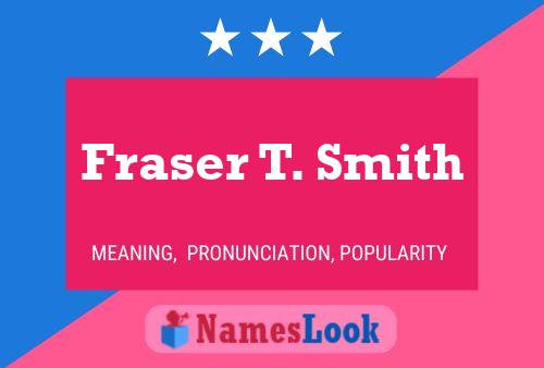 Fraser T. Smith Name Poster