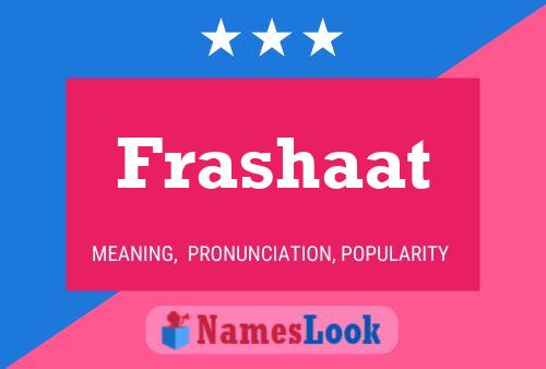 Frashaat Name Poster