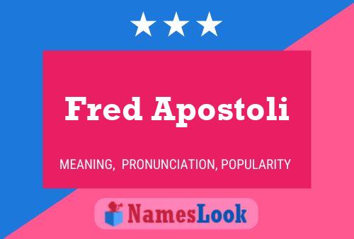 Fred Apostoli Name Poster