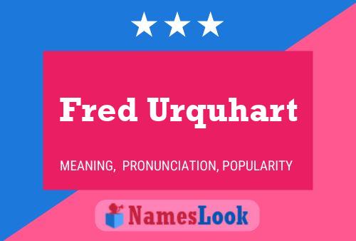 Fred Urquhart Name Poster