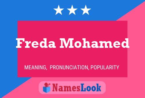 Freda Mohamed Name Poster