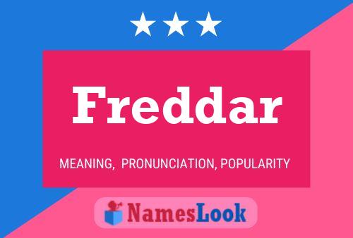 Freddar Name Poster