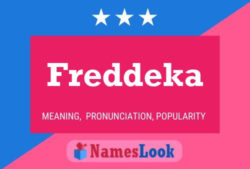 Freddeka Name Poster