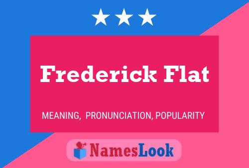 Frederick Flat Name Poster