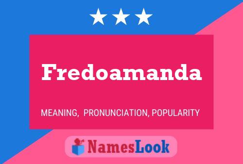 Fredoamanda Name Poster