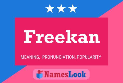 Freekan Name Poster