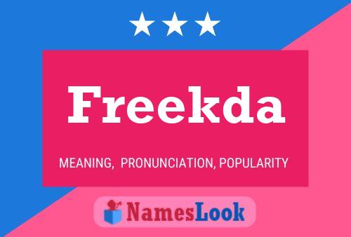 Freekda Name Poster