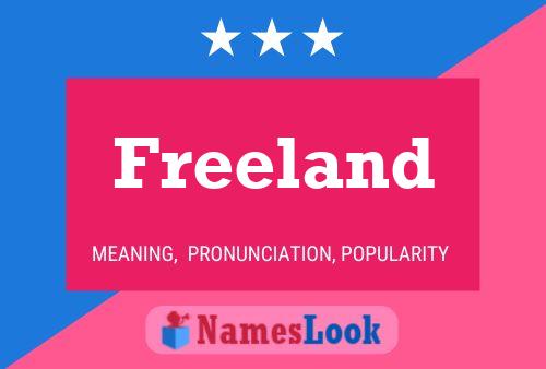 Freeland Name Poster