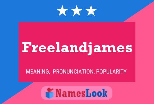 Freelandjames Name Poster