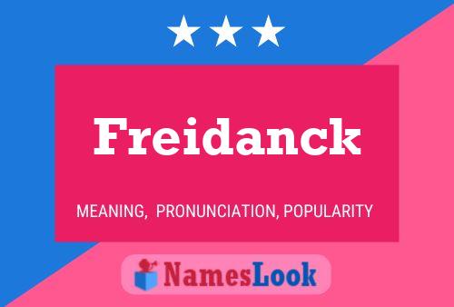 Freidanck Name Poster