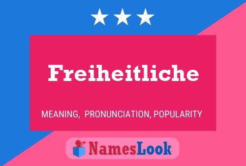 Freiheitliche Name Poster