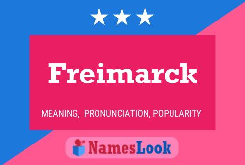 Freimarck Name Poster