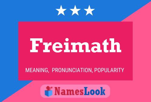 Freimath Name Poster