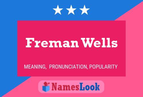 Freman Wells Name Poster