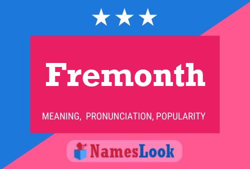 Fremonth Name Poster