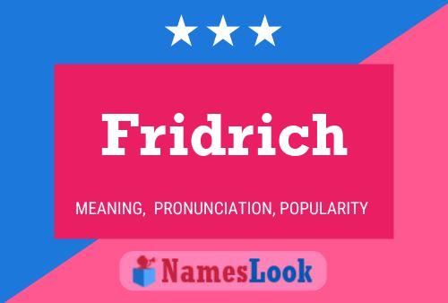 Fridrich Name Poster