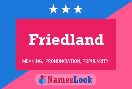 Friedland Name Poster