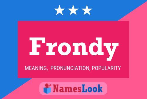 Frondy Name Poster