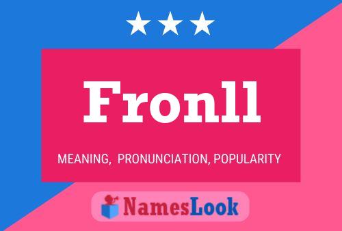 Fronll Name Poster