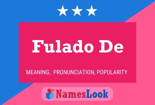 Fulado De Name Poster